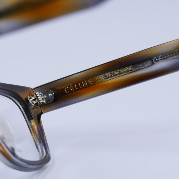 Celine CL50011F 055 Square Eyeglasses 49mm – Coloured Havana - Picture 7 of 10